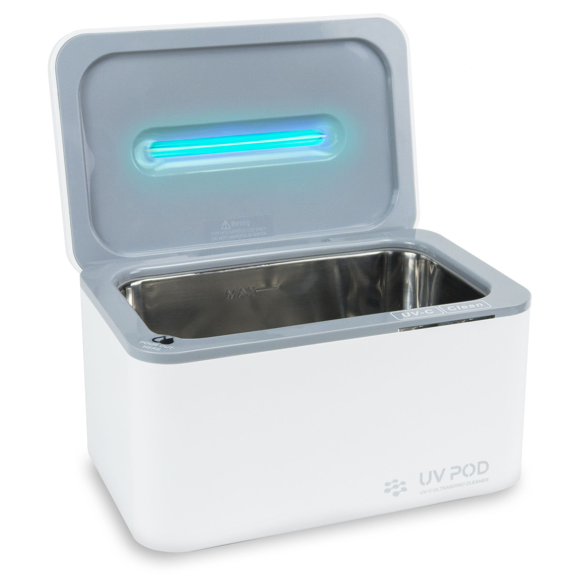 Dual Ultrasonic and UV-C Sterilizer Box